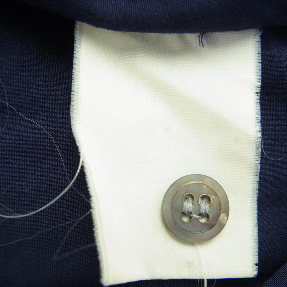 Y's Yohji Yamamoto ワイズ ヨウジヤマモト Y's for men ワイズフォーメン レーヨン オープンカラー 長袖シャツ ネイビー系 サイズ不明【中古】