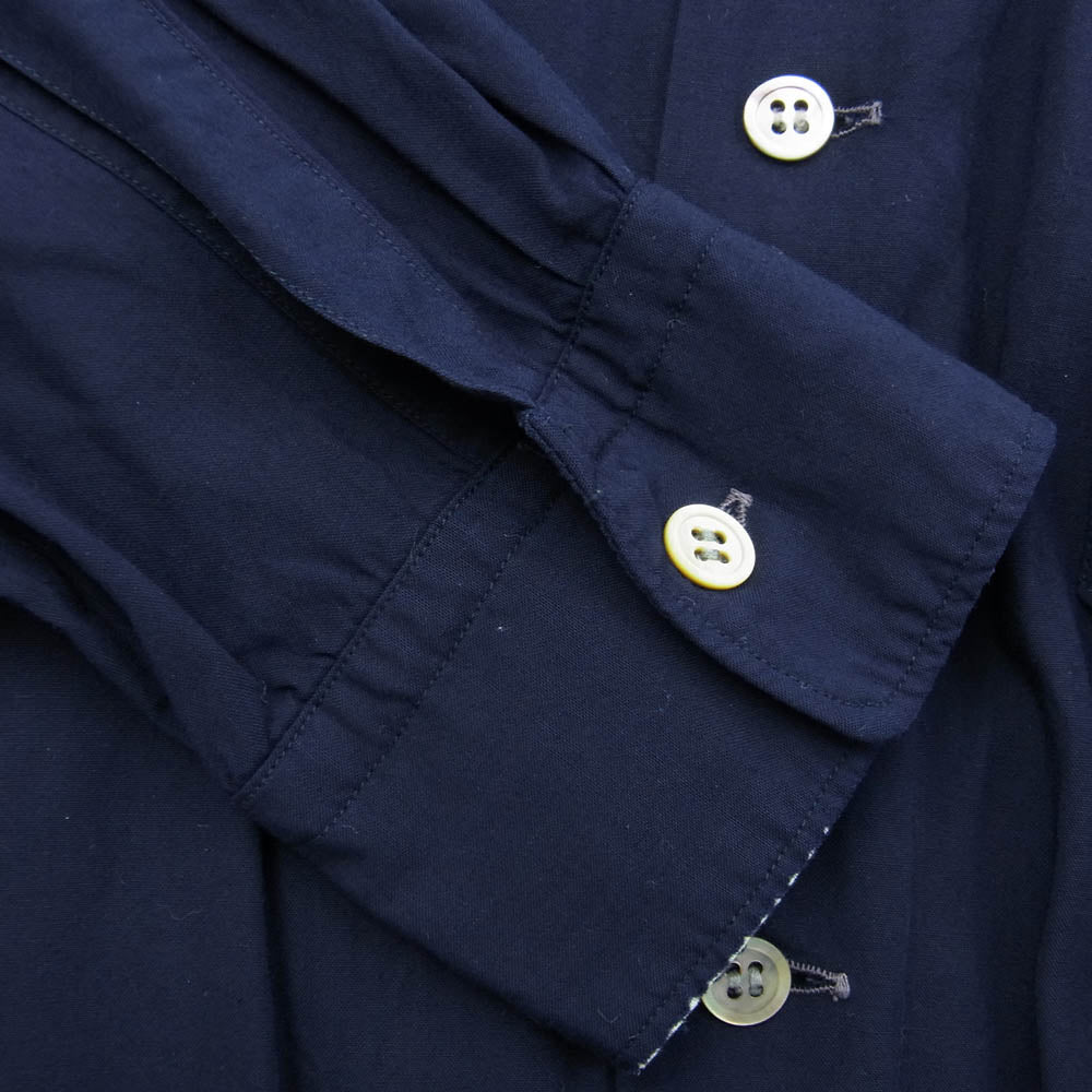 Y's Yohji Yamamoto ワイズ ヨウジヤマモト Y's for men ワイズフォーメン レーヨン オープンカラー 長袖シャツ ネイビー系 サイズ不明【中古】