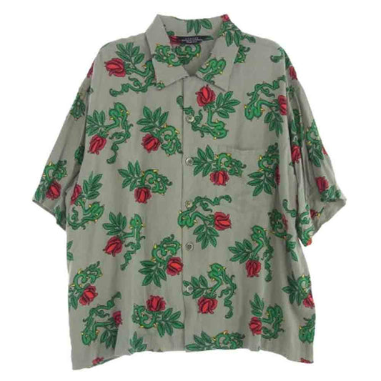 UNUSED アンユーズド 18SS US1405 Rose Pattern Short-Sleeve Shirt ローズ パターン ショートスリーブ 半袖 レーヨン シャツ 3【中古】