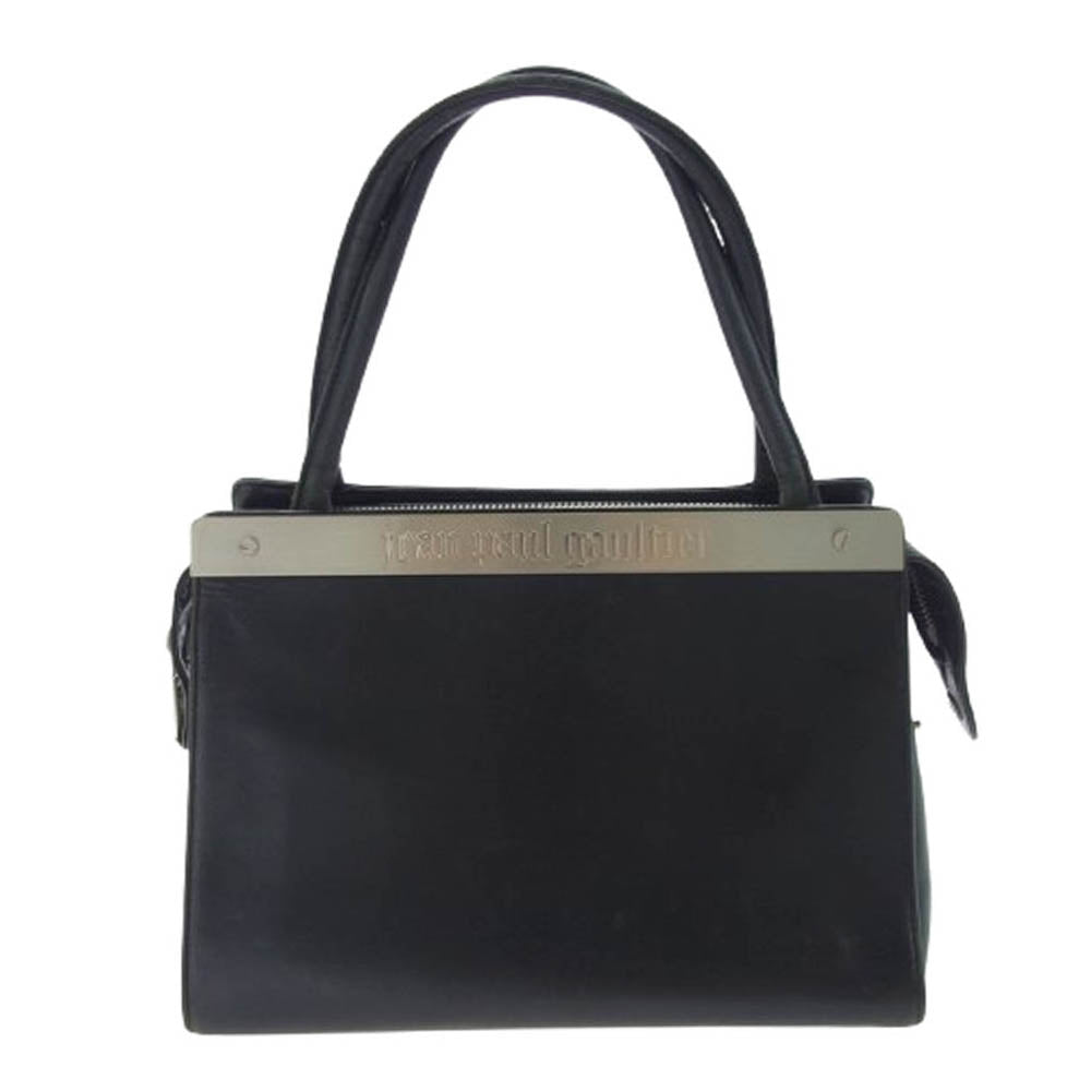 JEAN-PAUL GAULTIER ジャンポールゴルチエ メタルロゴプレート レザー