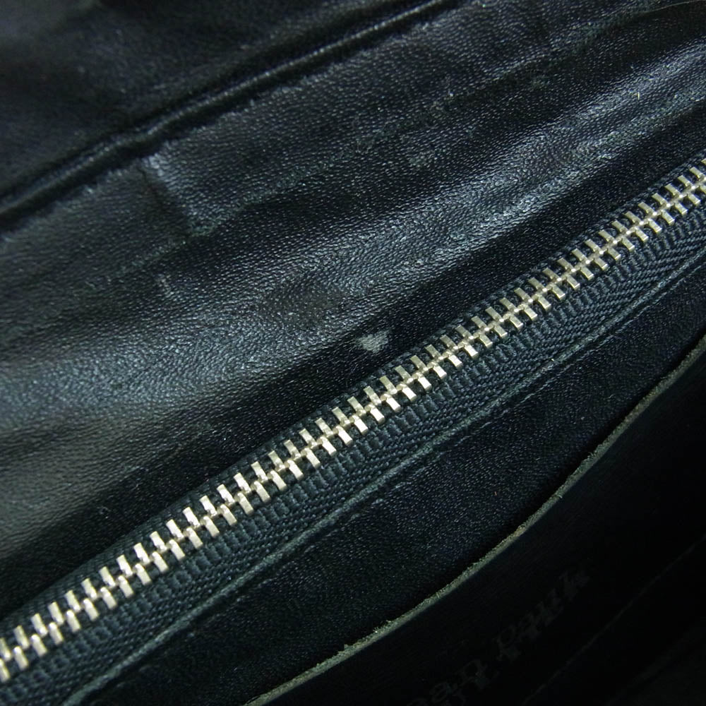 JEAN-PAUL GAULTIER ジャンポールゴルチエ メタルロゴプレート レザー ハンド バッグ ブラック系【中古】