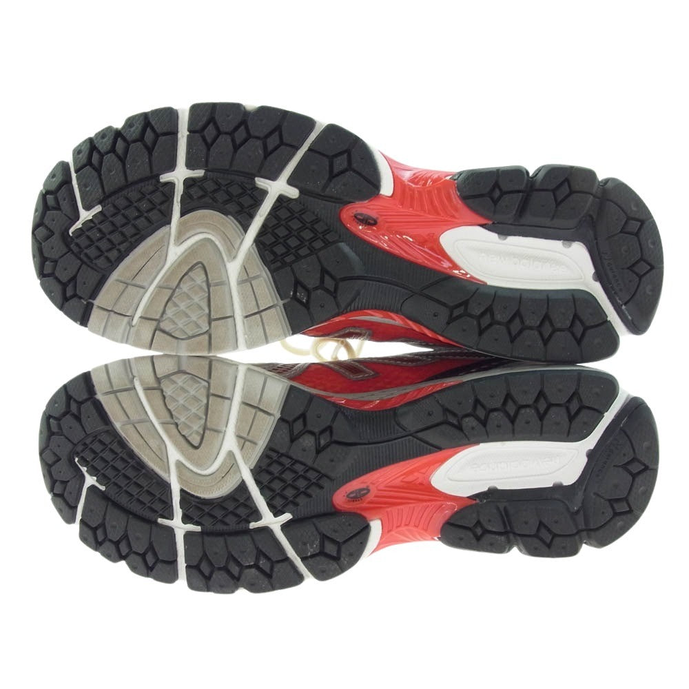 NEW BALANCE ニューバランス ML860AD2 × Aim? Leon Dore エメレオンドレ 860V2 Red レッド スニーカー オフホワイト系 レッド系 25.5cm【中古】