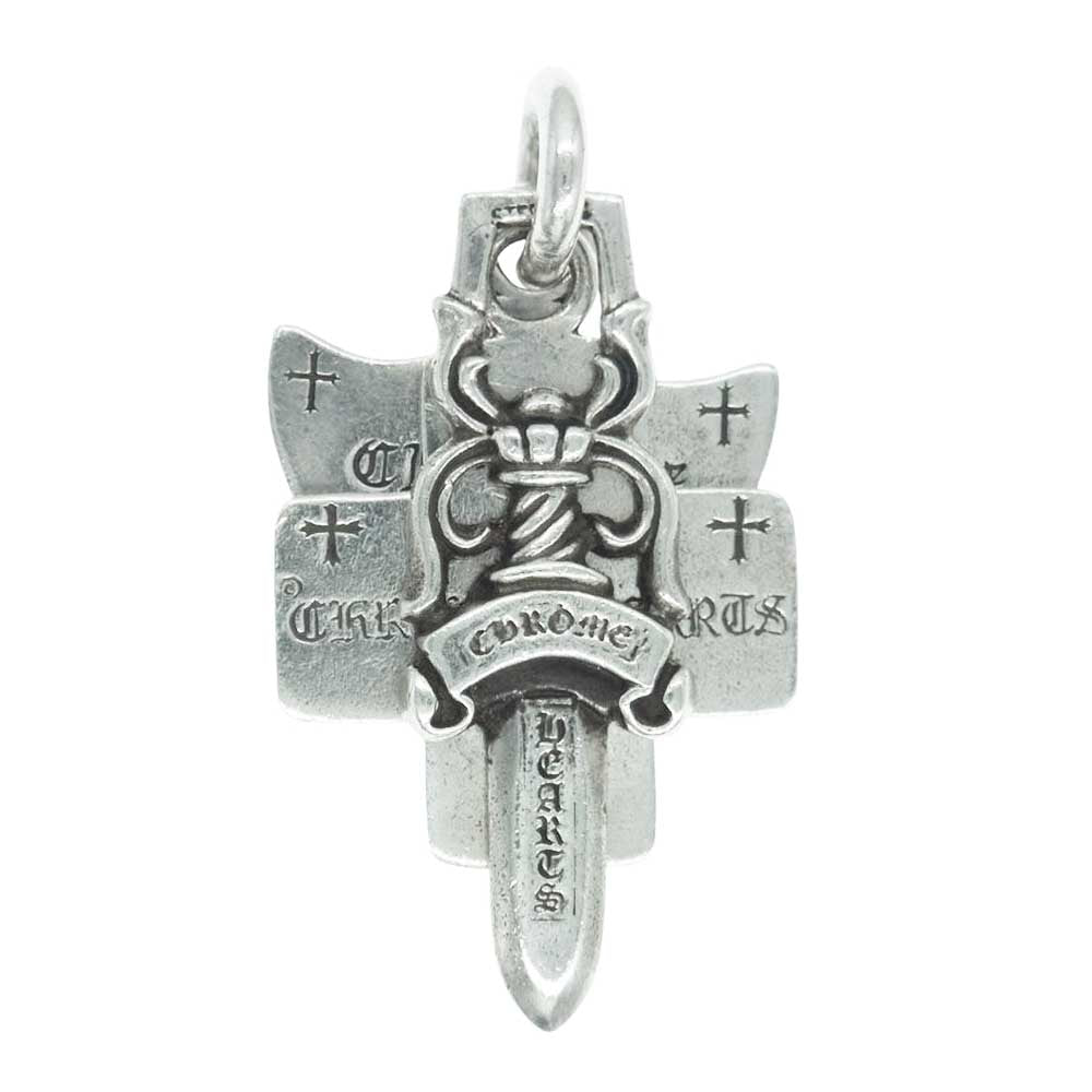 CHROME HEARTS クロムハーツ（原本無） 3TRINKETS OLD オールド スリートリンケッツ ペンダントトップ シルバー系【中古】