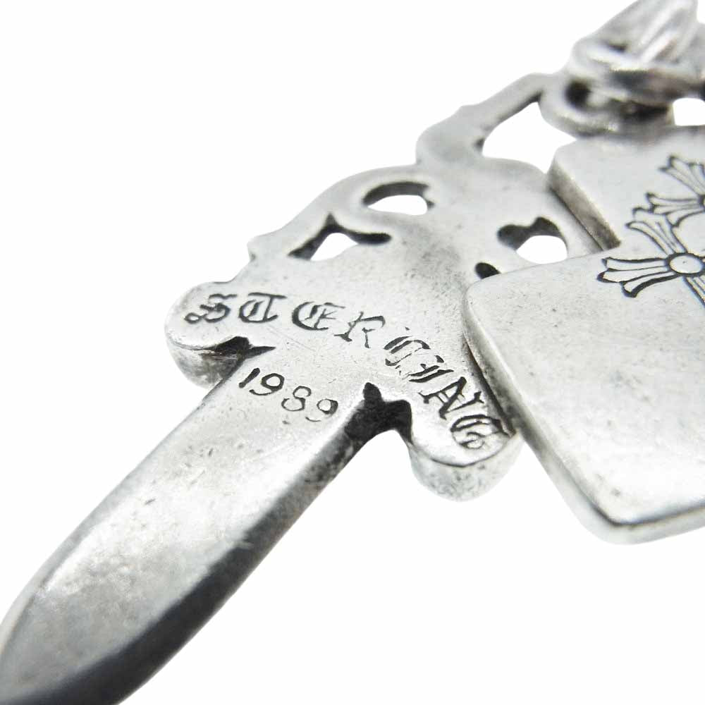 CHROME HEARTS クロムハーツ（原本無） 3TRINKETS OLD オールド スリートリンケッツ ペンダントトップ シルバー系【中古】