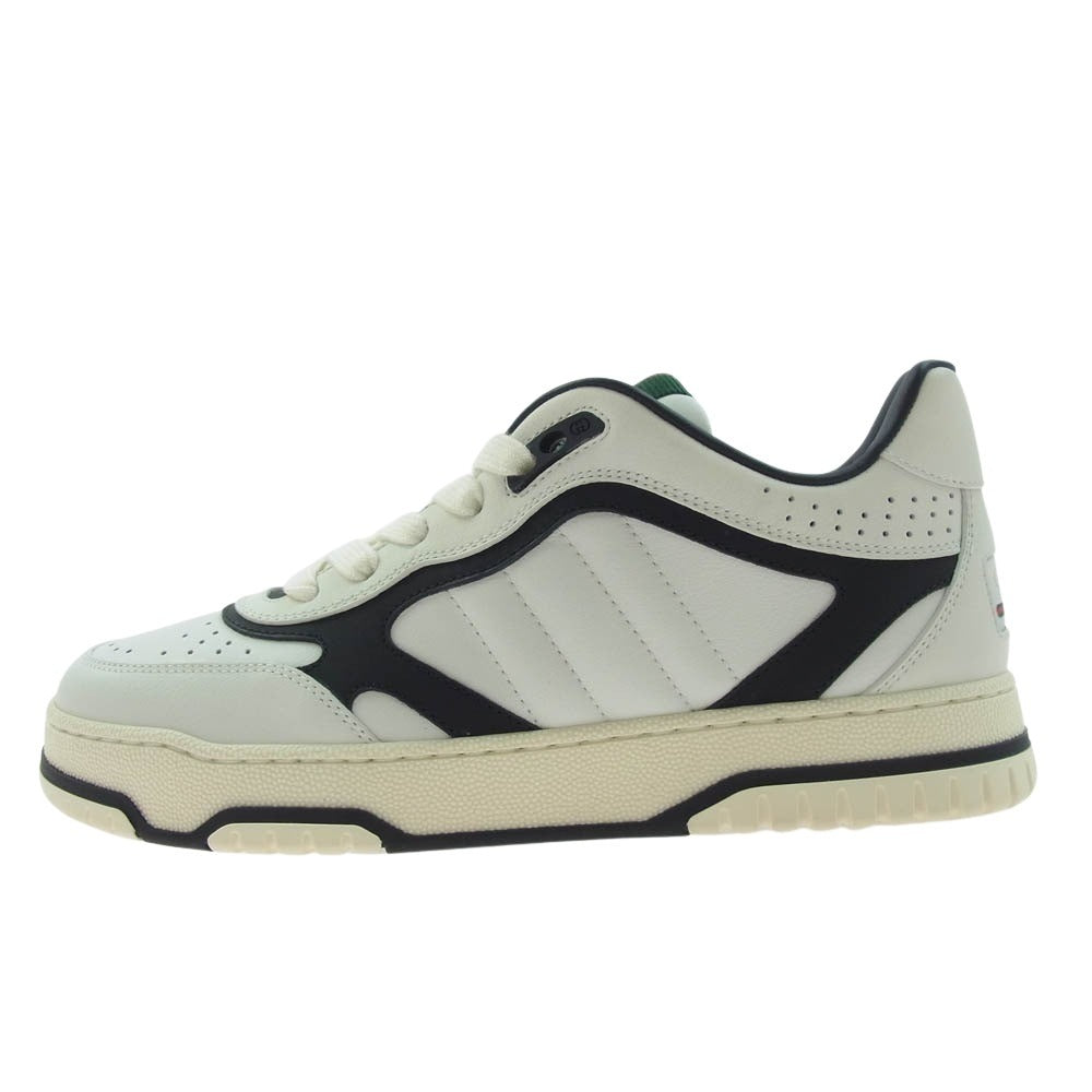 GUCCI グッチ 807059 リウェブ ヒールロゴ ローカットレザースニーカー 37【新古品】【未使用】【中古】
