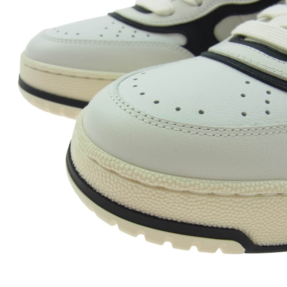 GUCCI グッチ 807059 リウェブ ヒールロゴ ローカットレザースニーカー 37【新古品】【未使用】【中古】