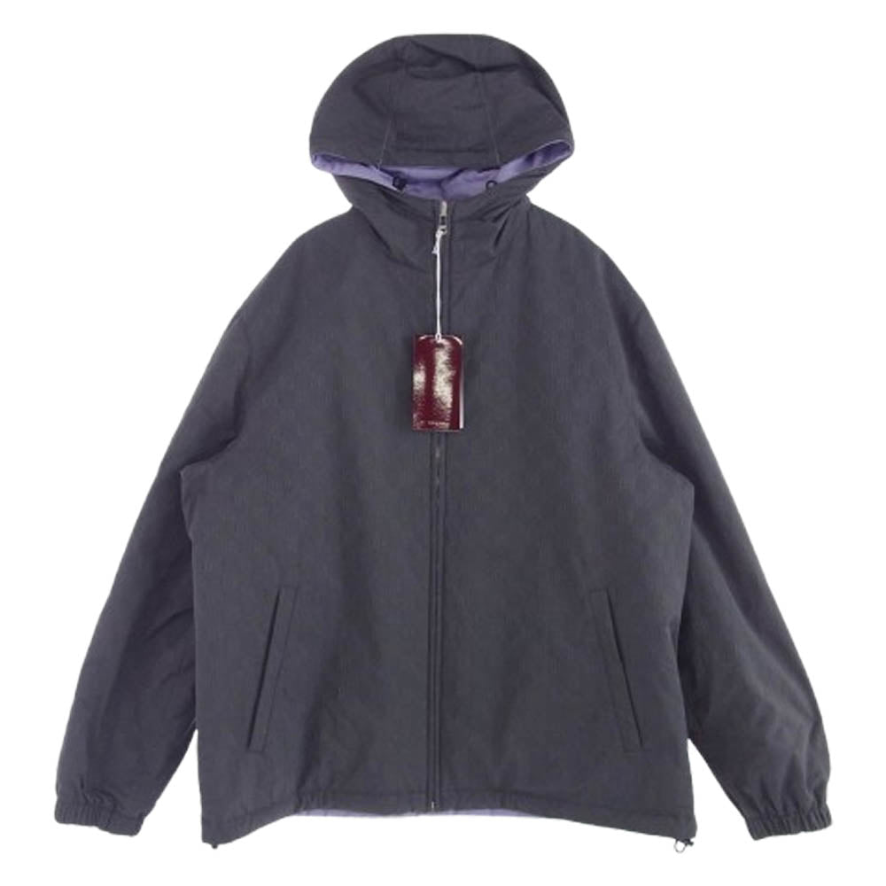 GUCCI グッチ 795697 GG ナイロン リバーシブル ジャケット グレー系 パープル系 46【新古品】【未使用】【中古】