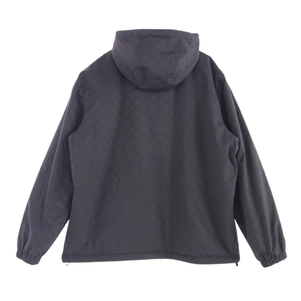GUCCI グッチ 795697 GG ナイロン リバーシブル ジャケット グレー系 パープル系 46【新古品】【未使用】【中古】