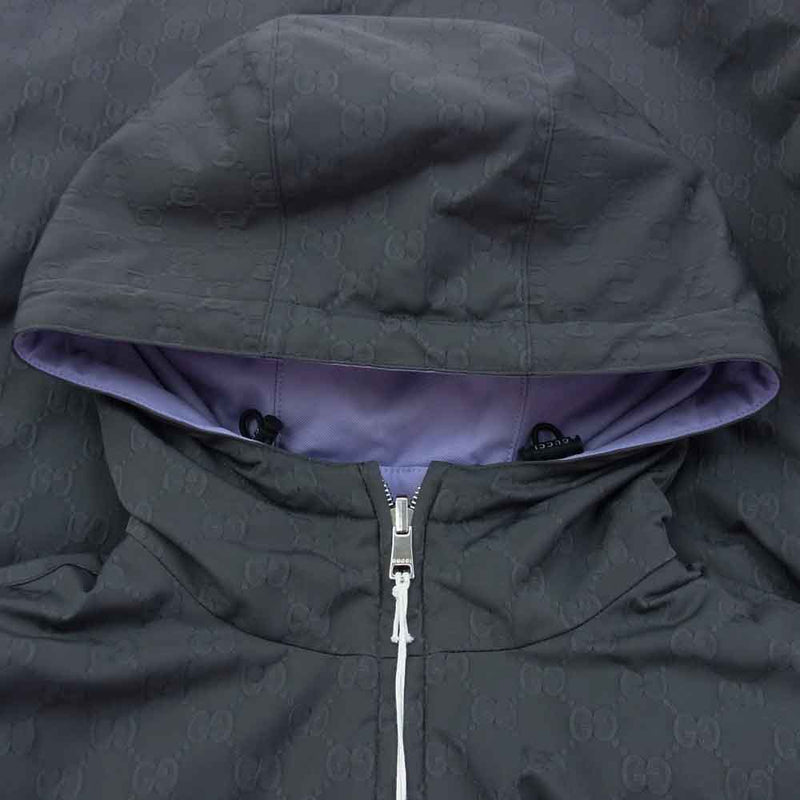GUCCI グッチ 795697 GG ナイロン リバーシブル ジャケット グレー系