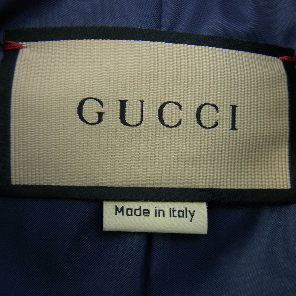 GUCCI グッチ 24SS 770330 GG 総柄 ウール フランネル シャツ ブルゾン ジャケット グリーン系 44【極上美品】【中古】