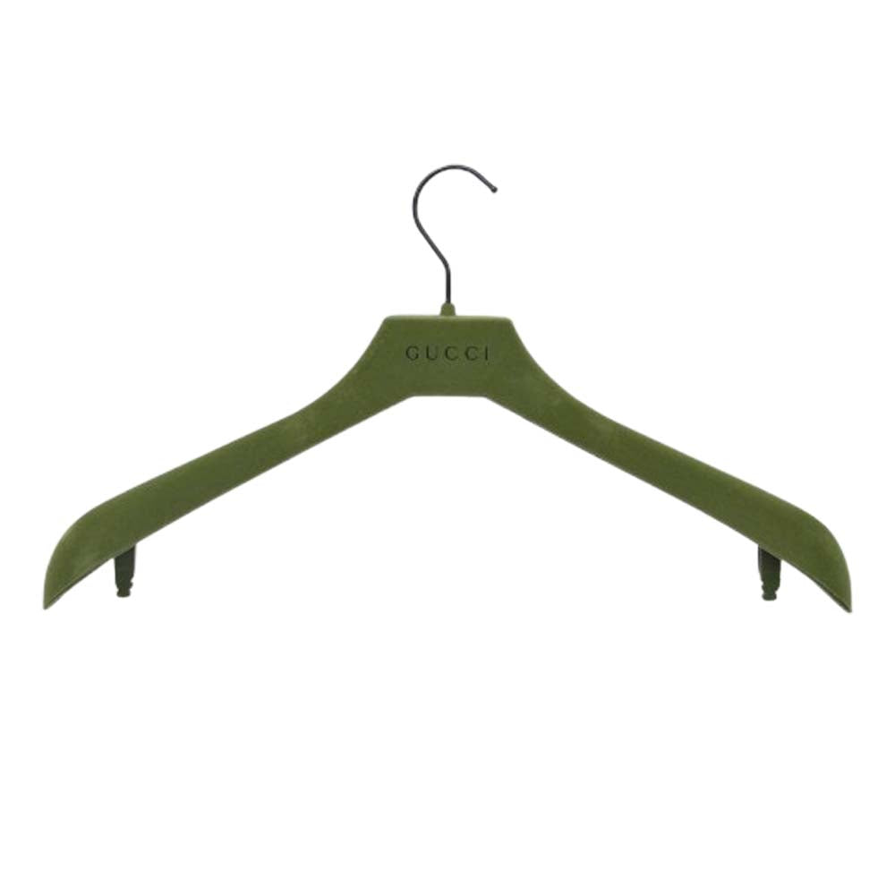 GUCCI グッチ 24SS 770330 GG 総柄 ウール フランネル シャツ ブルゾン ジャケット グリーン系 44【極上美品】【中古】