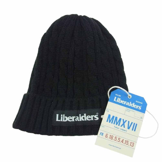 リベレイダース 789062403 CABLE KNIT CAP ニット キャップ ニット帽 ブラック ブラック系【極上美品】【中古】