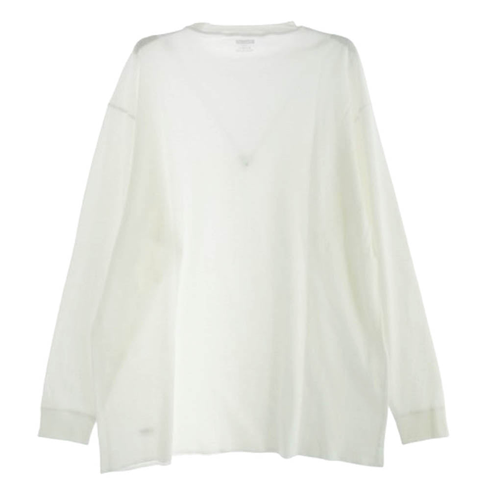 RADIALL ラディアル RAD-PAC049 MIL THERMAL CREW NECK T-SHIRTS L/S ハニカム編み コットン サーマル クルーネック ロングスリーブ 白 ホワイト系 L【新古品】【未使用】【中古】