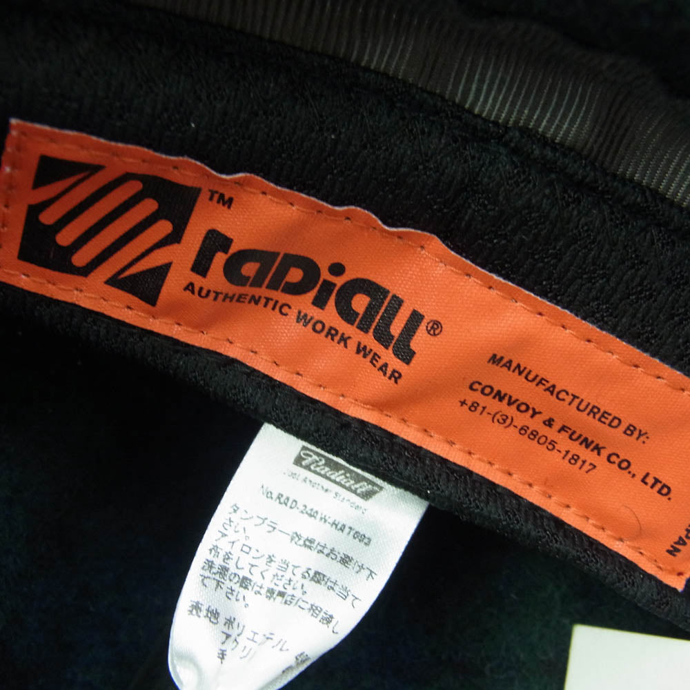 RADIALL ラディアル RAD-24AW-HAT003 Robber Dub HUNTING CAP EAR MUFF ハンチング イヤーマフ 耳当て付き グレー系 M【新古品】【未使用】【中古】