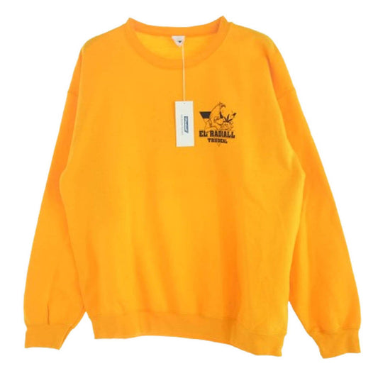 RADIALL ラディアル 24AW RAD-24AW-CUT017 TRUE DEAL POT - CREW NECK SWEATSHIRT L/S クルーネック スウェット 裏起毛 イエロー系 M【中古】