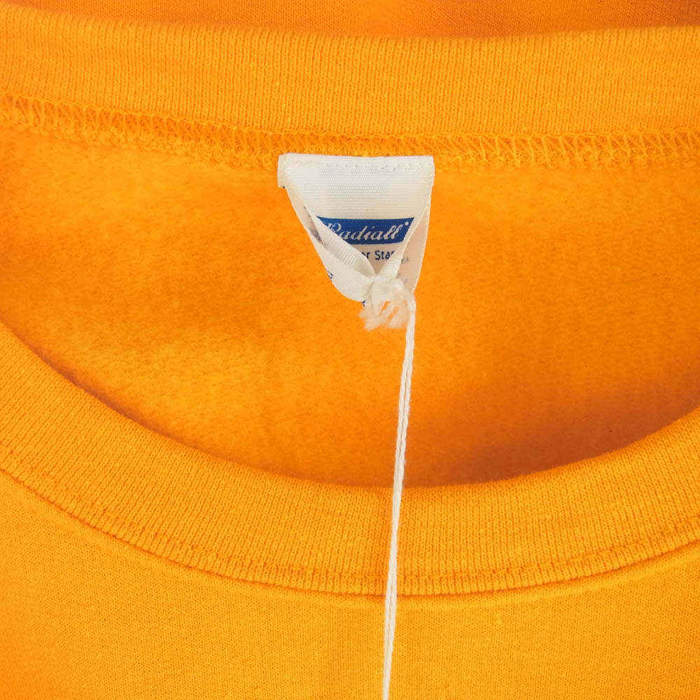 RADIALL ラディアル 24AW RAD-24AW-CUT017 TRUE DEAL POT - CREW NECK SWEATSHIRT L/S クルーネック スウェット 裏起毛 イエロー系 M【中古】