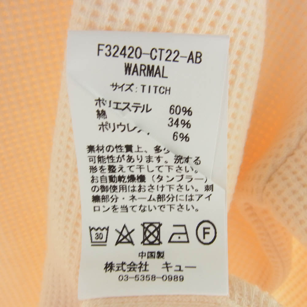 エフエーティー 23AW F32420-CT22 WARMAL ワッフル素材 ロングスリーブ オフホワイト系 TITCH【極上美品】【中古】