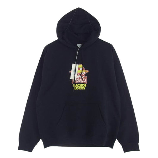 RADIALL ラディアル RAD-24AW-CUT019 NACHOS LOCOS HOODIE SWEATSHIRT LS プルオーバーフーディー パーカー ブラック系 M【極上美品】【中古】