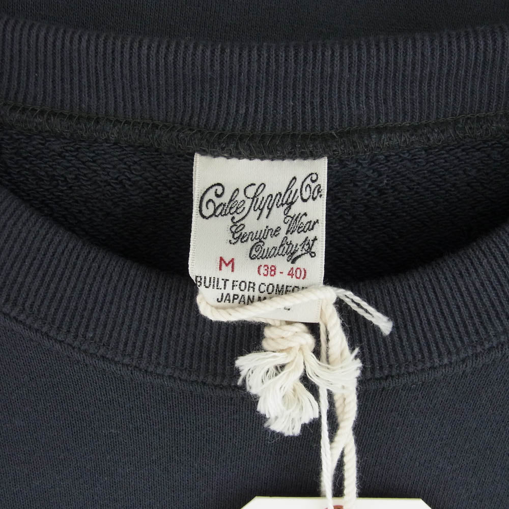 CALEE キャリー 24AW CL-24AW013 BICOLOR CREW NECK SW ツートーン クルーネック スウェット トレーナー グレー系 ブラック系 M【美品】【中古】