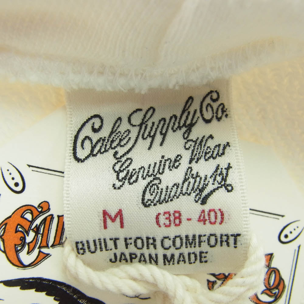 CALEE キャリー 24AW CL-24AW004NT CALEE LOGO PULLOVER HD ロゴ プリント プルオーバー フーディ パーカー ホワイト ホワイト系 M【極上美品】【中古】
