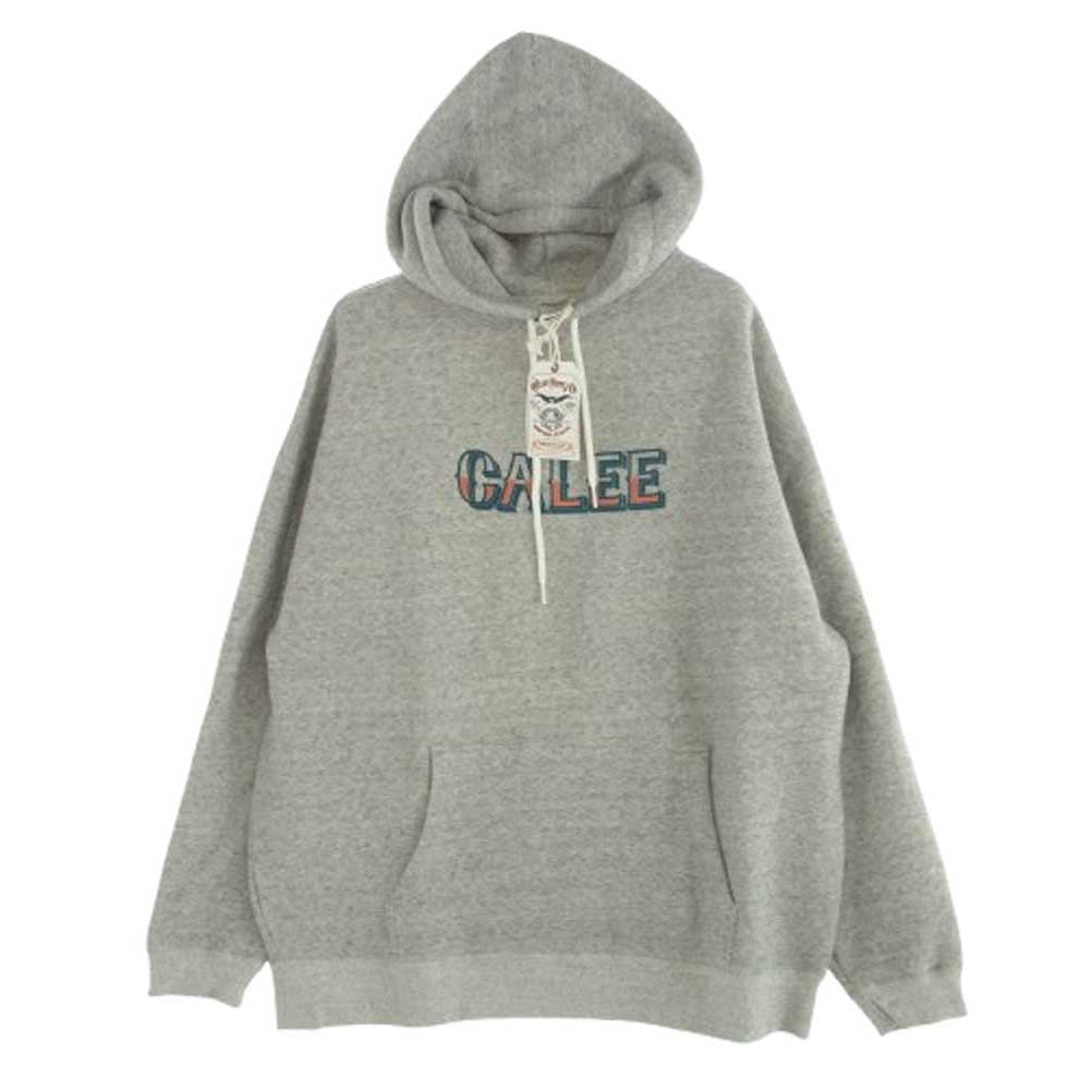 CALEE キャリー 24AW CL-24AW050 L C DROP PULLOVER HD プルオーバー パーカー フーディ グレー グレー系 L【極上美品】【中古】