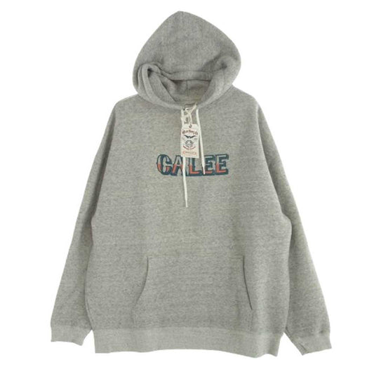 CALEE キャリー 24AW CL-24AW050 L C DROP PULLOVER HD プルオーバー パーカー フーディ グレー グレー系 L【極上美品】【中古】