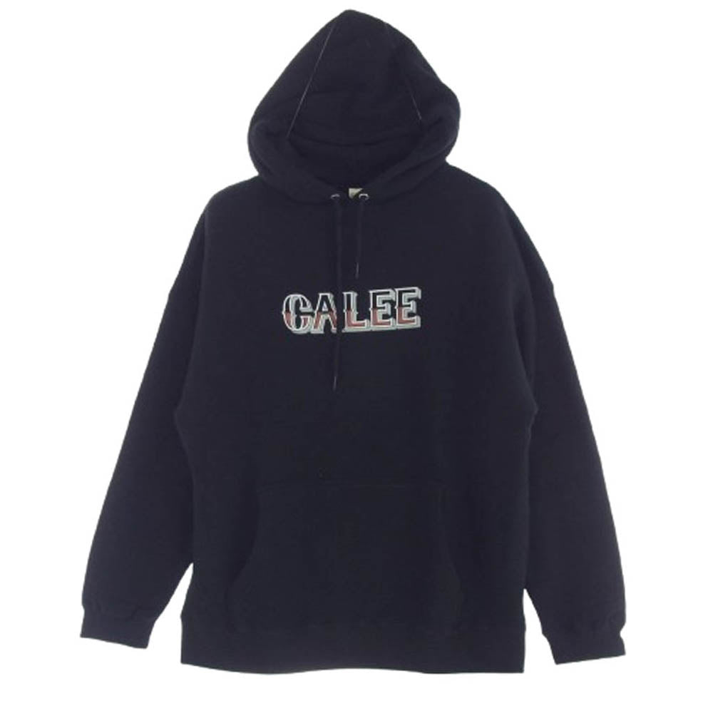 CALEE キャリー 24AW CL-24AW050 L C DROP PULLOVER HD プルオーバー パーカー フーディ ブラック ブラック系 M【極上美品】【中古】