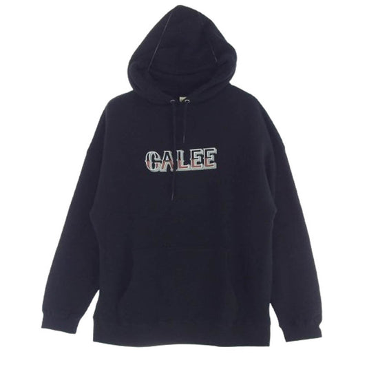 CALEE キャリー 24AW CL-24AW050 L C DROP PULLOVER HD プルオーバー パーカー フーディ ブラック ブラック系 M【極上美品】【中古】