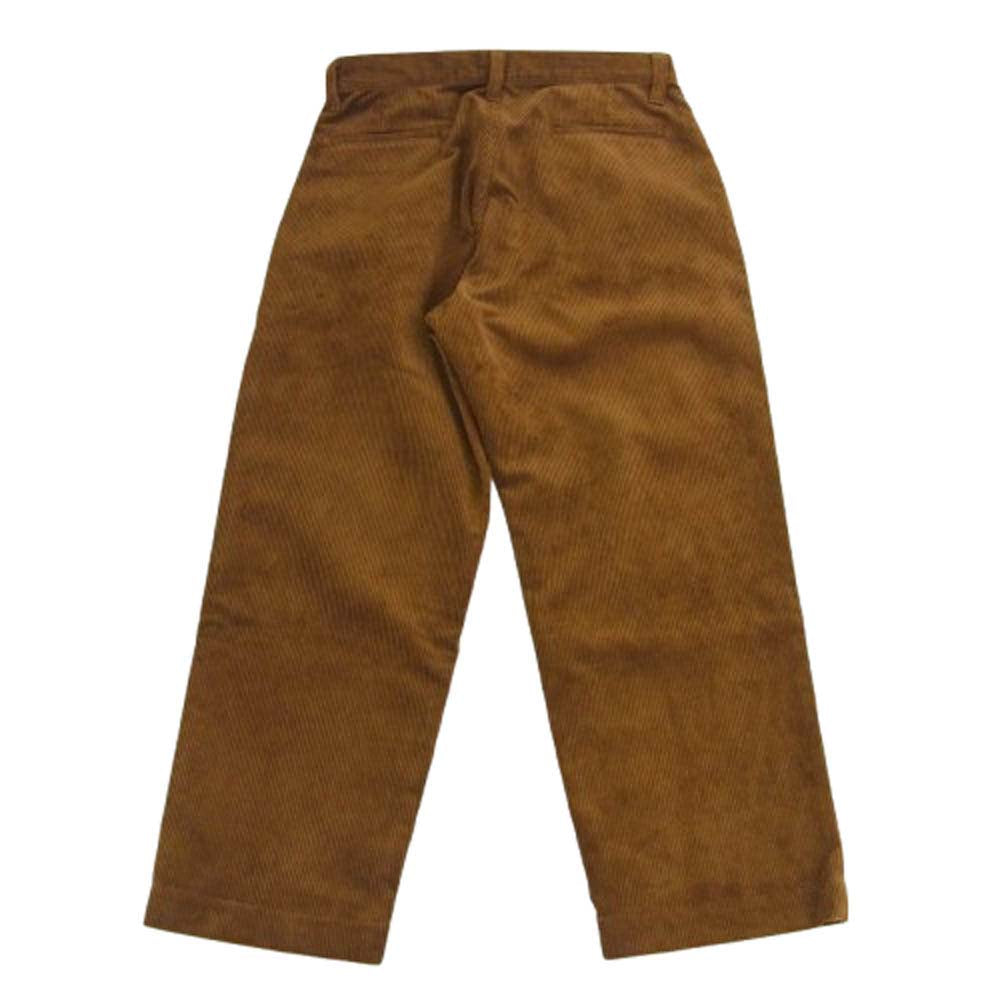 CALEE キャリー 24AW CL-24AW039 8w COURDUROY TUCK WIDE SLACKS BROWN コーデュロイ 1タック ワイド スラックス ストレート パンツ ブラウン系 M【美品】【中古】