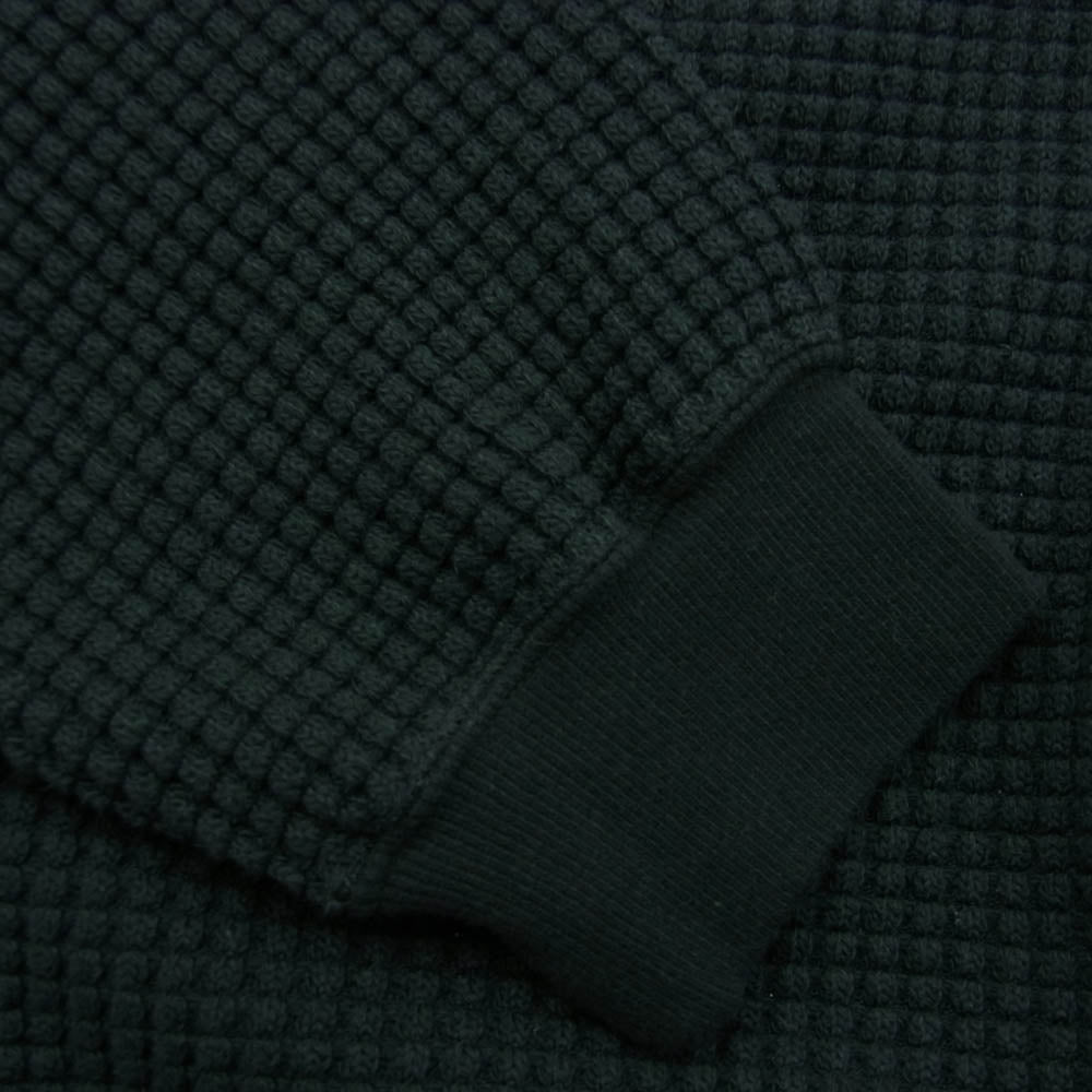 RADIALL ラディアル 24AW RAD-24AW-CUT005 BIG WAFFLE - HALF ZIP SWEATSHIRT L S ハーフジップ スウェット ブラック系 M【美品】【中古】