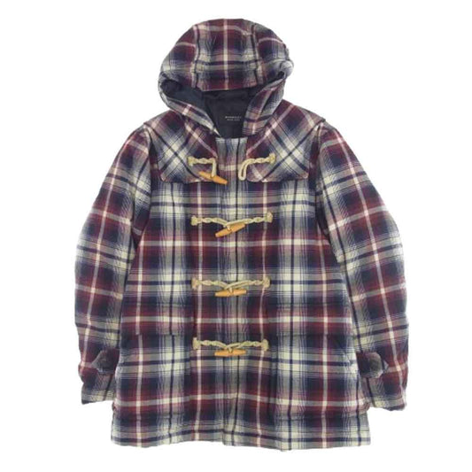 BURBERRY BLACK LABEL バーバリーブラックレーベル D1F32-433-18 チェック ダッフルコート ダウン ジャケット マルチカラー系 L【中古】