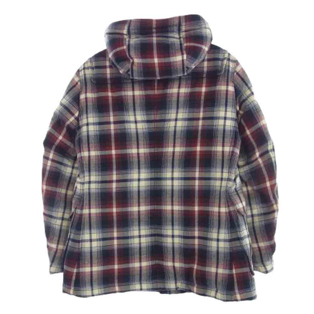 BURBERRY BLACK LABEL バーバリーブラックレーベル D1F32-433-18 チェック ダッフルコート ダウン ジャケット マルチカラー系 L【中古】