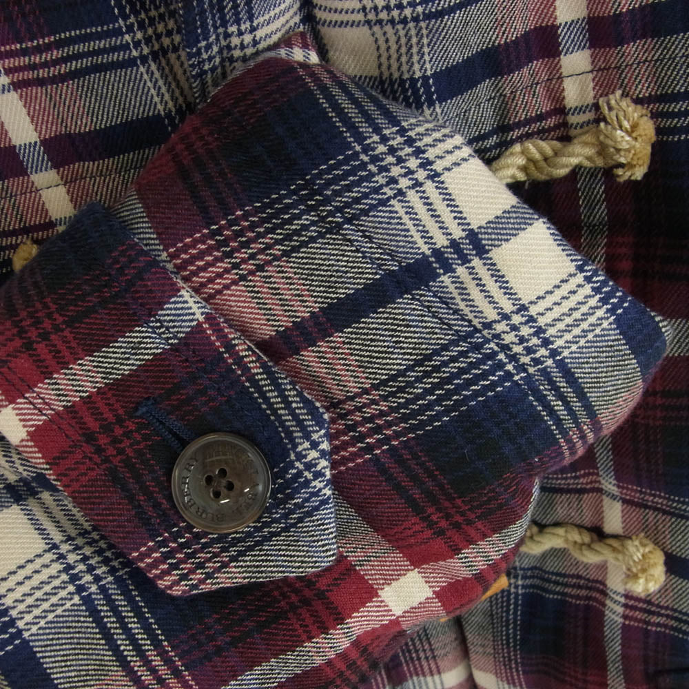 BURBERRY BLACK LABEL バーバリーブラックレーベル D1F32-433-18 チェック ダッフルコート ダウン ジャケット マルチカラー系 L【中古】