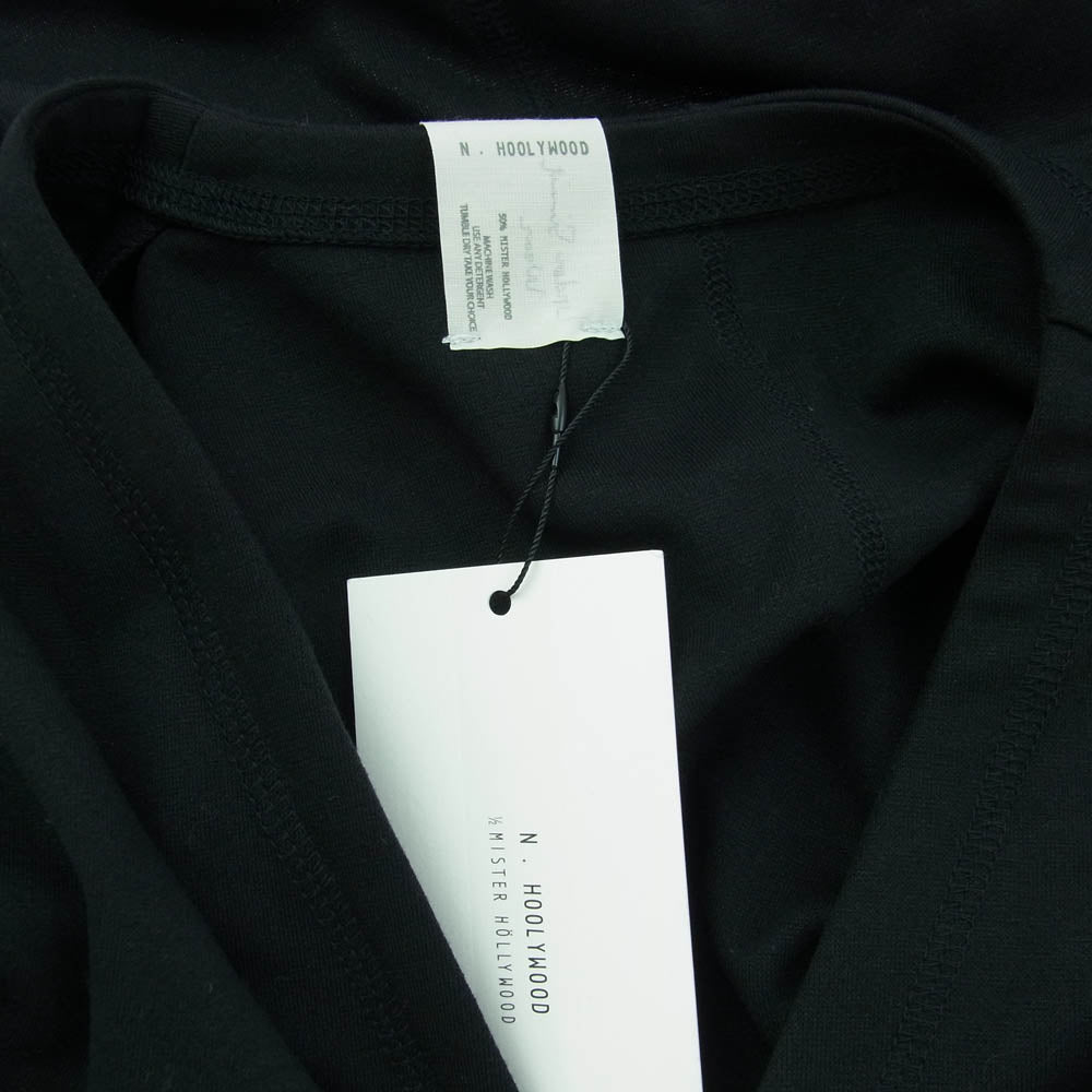 N.HOOLYWOOD エヌハリウッド 18RCH-090 UNDER SUMMIT WEAR SHORT CARDIGAN アンダーサミットウエア ショート カーディガン ブラック系 38【美品】【中古】