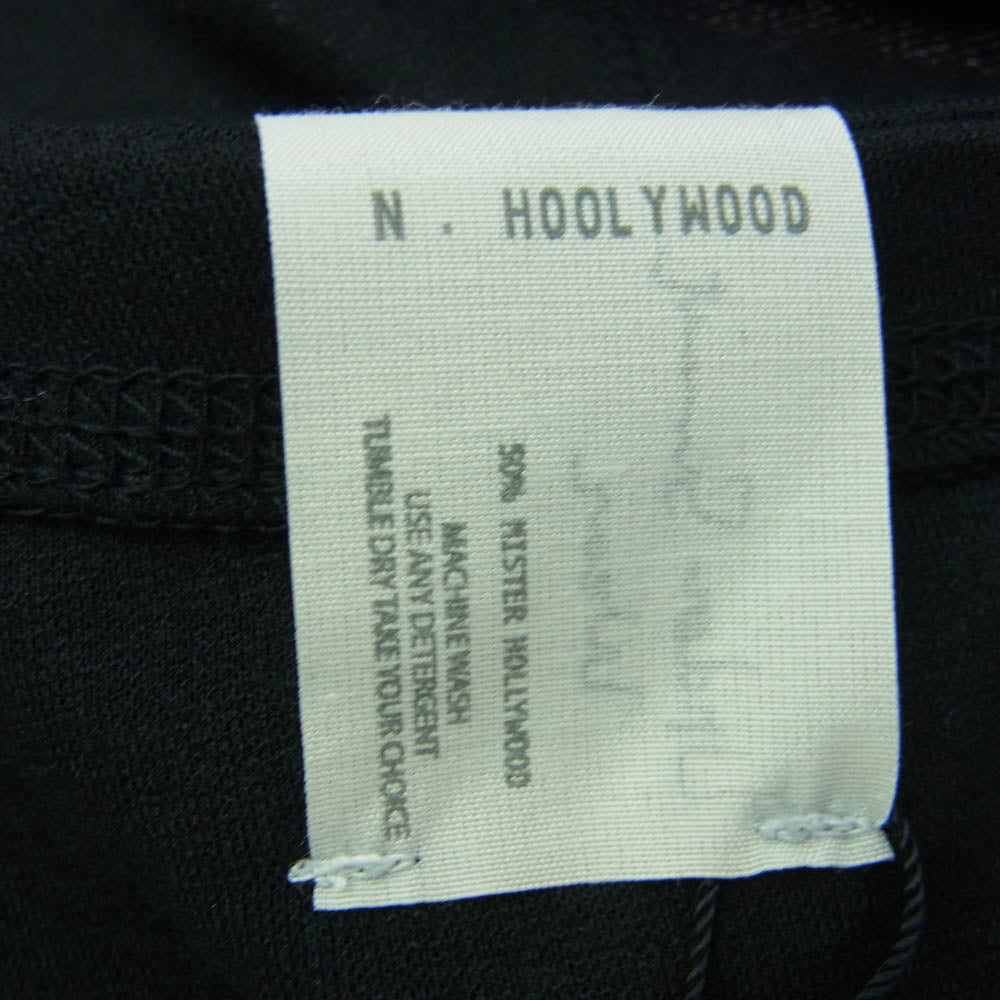 N.HOOLYWOOD エヌハリウッド 18RCH-090 UNDER SUMMIT WEAR SHORT CARDIGAN アンダーサミットウエア ショート カーディガン ブラック系 38【美品】【中古】
