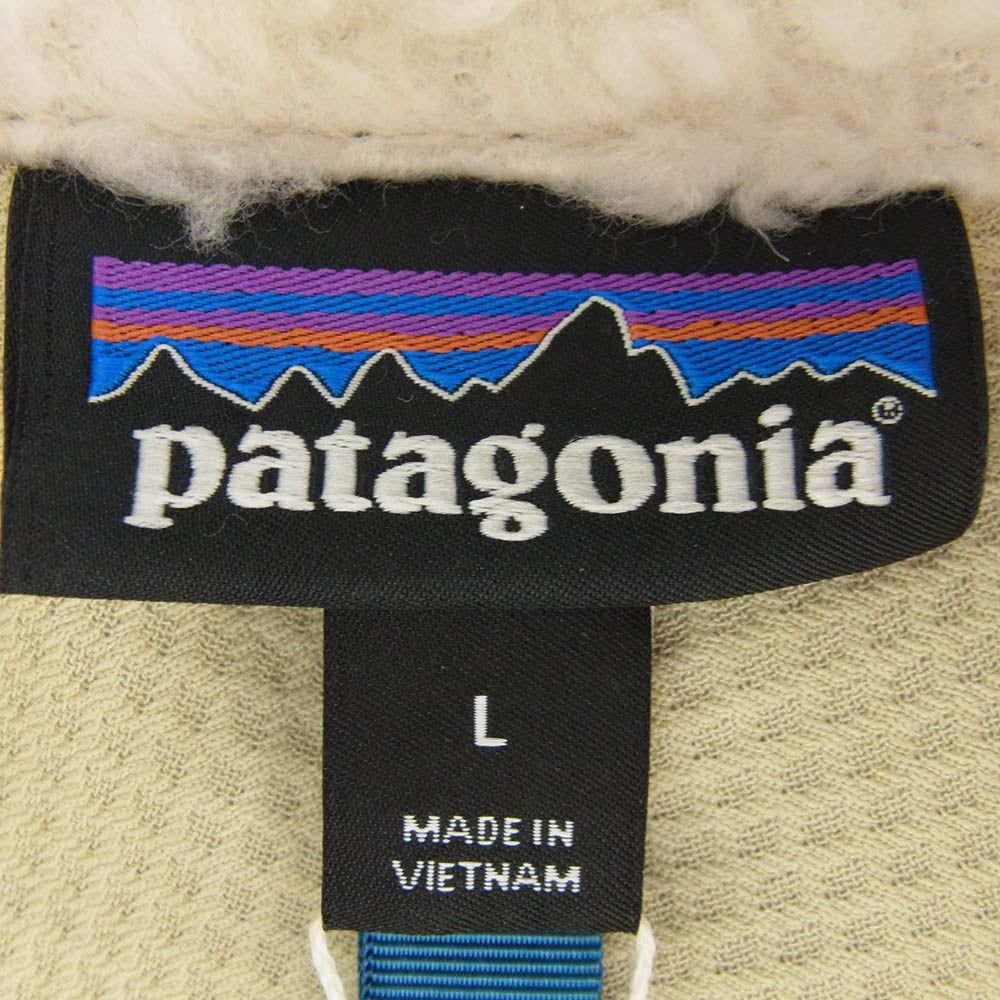 patagonia パタゴニア 20AW STY23056 CLASSIC RETRO-X クラシック レトロX ボアジャケット ベージュ系 L【極上美品】【中古】