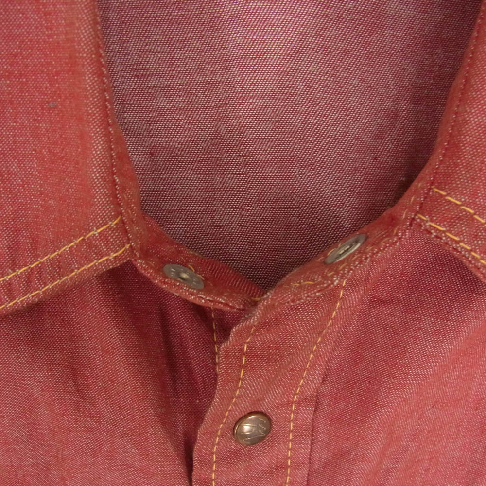 JOE McCOY Lot 105 WESTERN RANCHMAN ウエスタンランチマン ウエスタンシャツ 長袖 レッド系 14 1/2【中古】