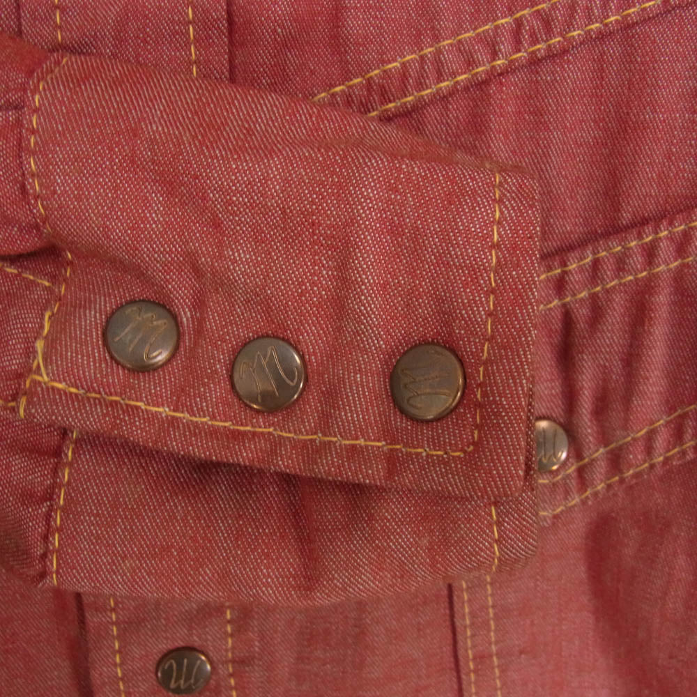 JOE McCOY Lot 105 WESTERN RANCHMAN ウエスタンランチマン ウエスタンシャツ 長袖 レッド系 14 1/2【中古】