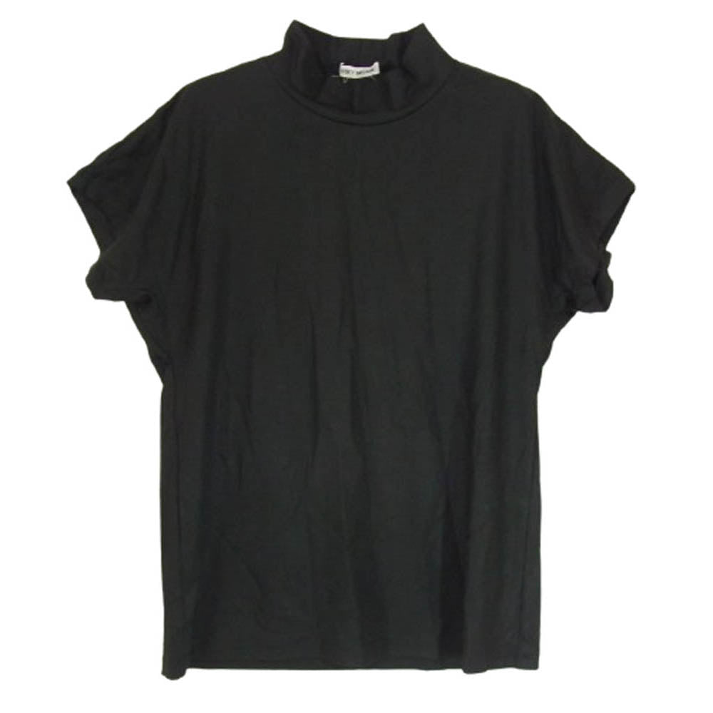 ISSEY MIYAKE イッセイミヤケ IM31-JJ048 ハイネック ショートスリーブ トップ 半袖 Tシャツ カットソー ブラック系 M【中古】
