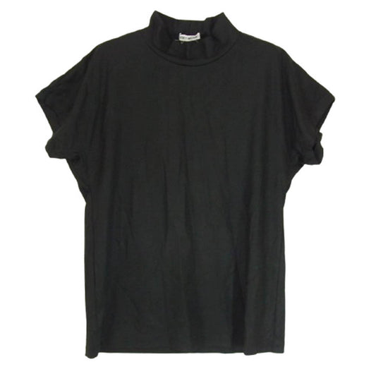 ISSEY MIYAKE イッセイミヤケ IM31-JJ048 ハイネック ショートスリーブ トップ 半袖 Tシャツ カットソー ブラック系 M【中古】
