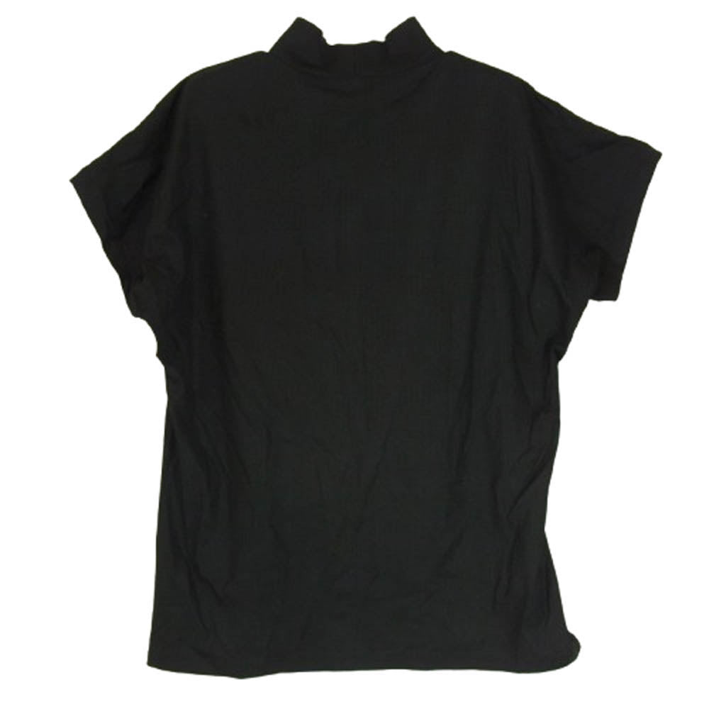 ISSEY MIYAKE イッセイミヤケ IM31-JJ048 ハイネック ショートスリーブ トップ 半袖 Tシャツ カットソー ブラック系 M【中古】