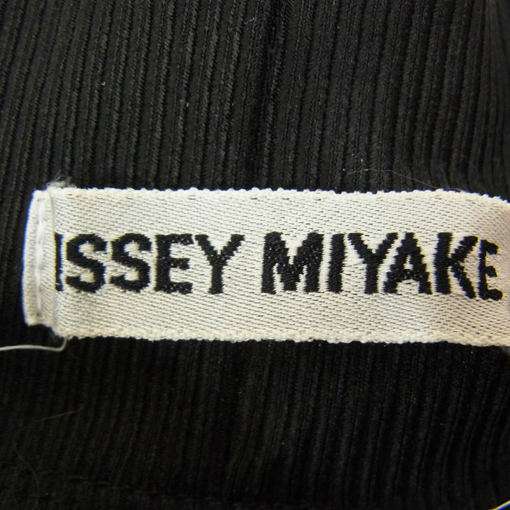 ISSEY MIYAKE イッセイミヤケ IM31-JJ048 ハイネック ショートスリーブ トップ 半袖 Tシャツ カットソー ブラック系 M【中古】