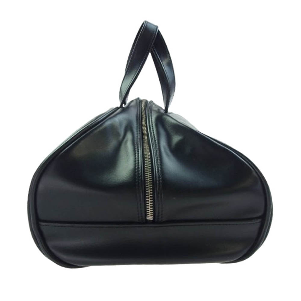 COMME des GARCONS コムデギャルソン GI-K202 オールドテキスト ロゴマディソン バッグ フェイクレザー ハンドバッグ ブラック系【中古】