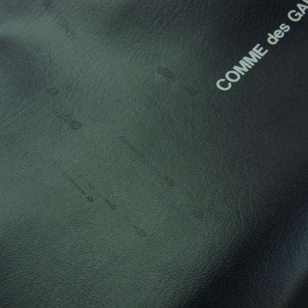 COMME des GARCONS コムデギャルソン GI-K202 オールドテキスト ロゴマディソン バッグ フェイクレザー ハンドバッグ ブラック系【中古】