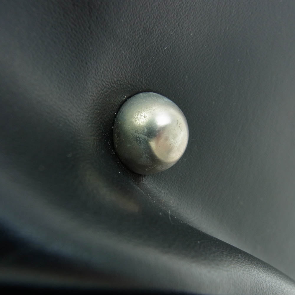 COMME des GARCONS コムデギャルソン GI-K202 オールドテキスト ロゴマディソン バッグ フェイクレザー ハンドバッグ ブラック系【中古】