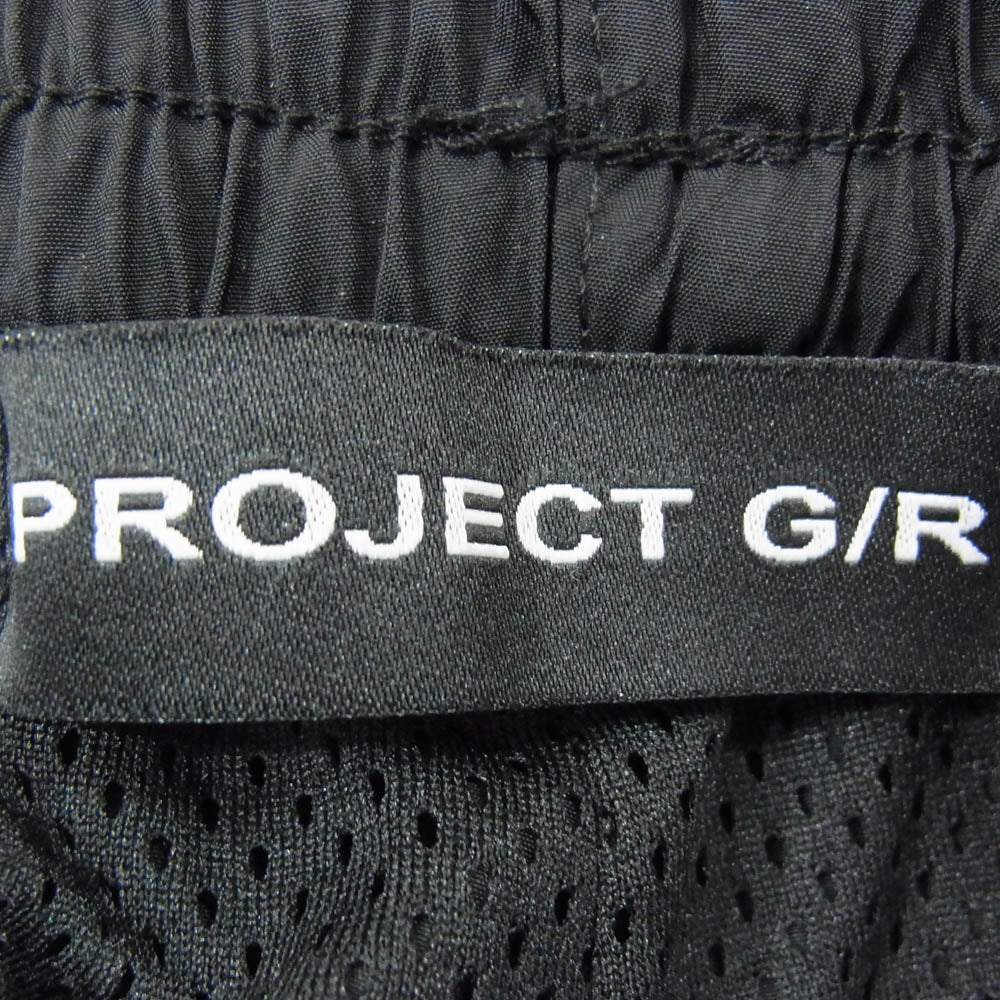 プロジェクトジーアール RETRO BAGGY NYLON TRACK PANTS 裾ジップ レトロバギー ナイロン トラック パンツ ブラック系 3【中古】