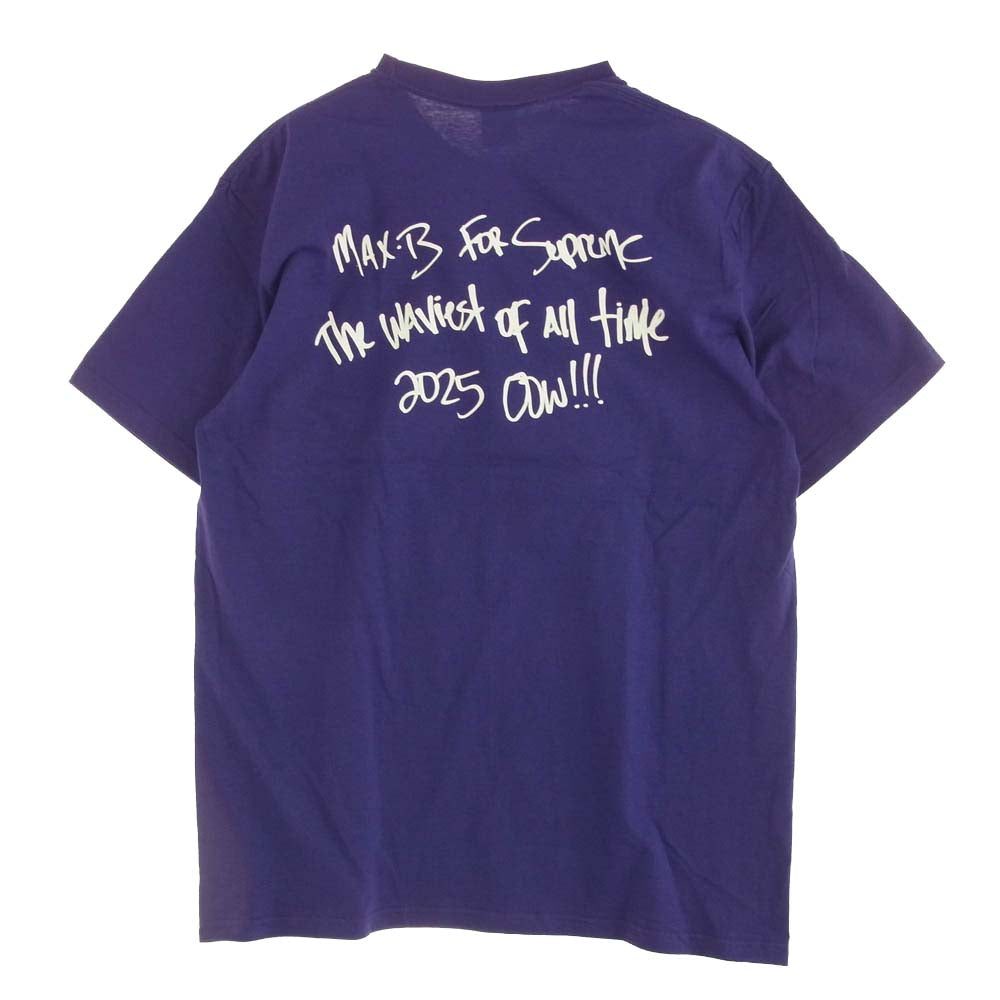 Supreme シュプリーム 25ss Max B Tee Purple マックス B Tシャツ 