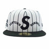 Supreme シュプリーム 25ss x Homerun S Logo New Era Stripe ホームラン エス ロゴ ニューエラ キャップ ホワイト系 ブラック系【新古品】【未使用】【中古】