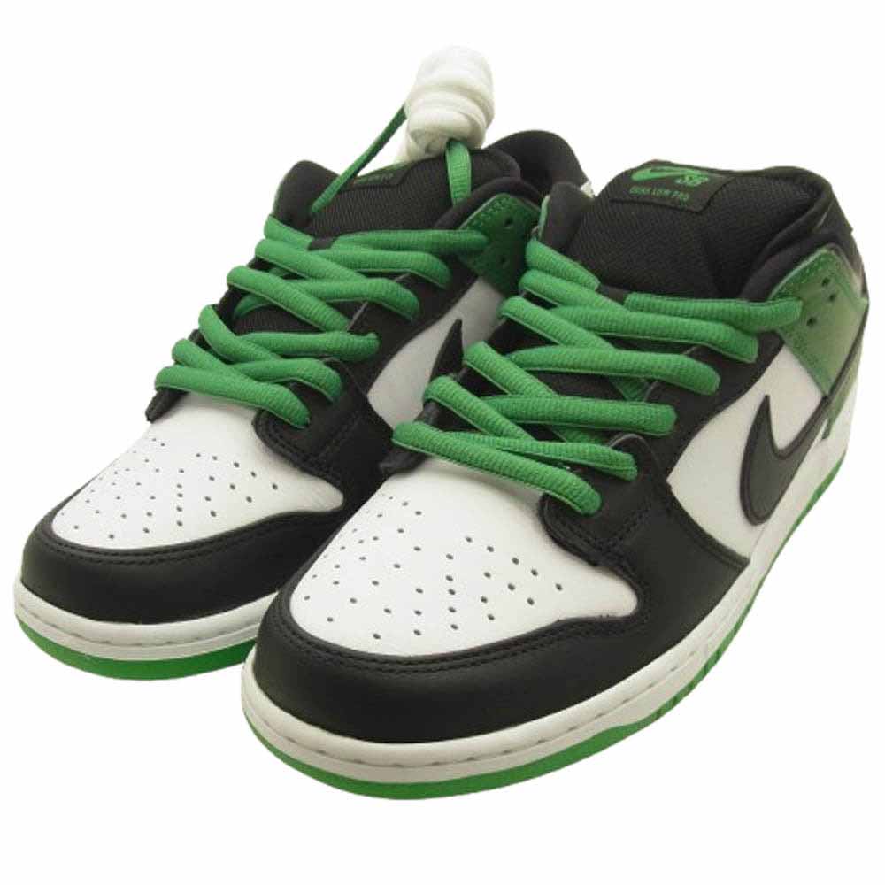 NIKE ナイキ BQ6817-302 SB Dunk Low Pro Black and Classic Green ダンク ロー プロ ブラック アンド クラシックグリーン スニーカー グリーン系 28.5cm【新古品】【未使用】【中古】