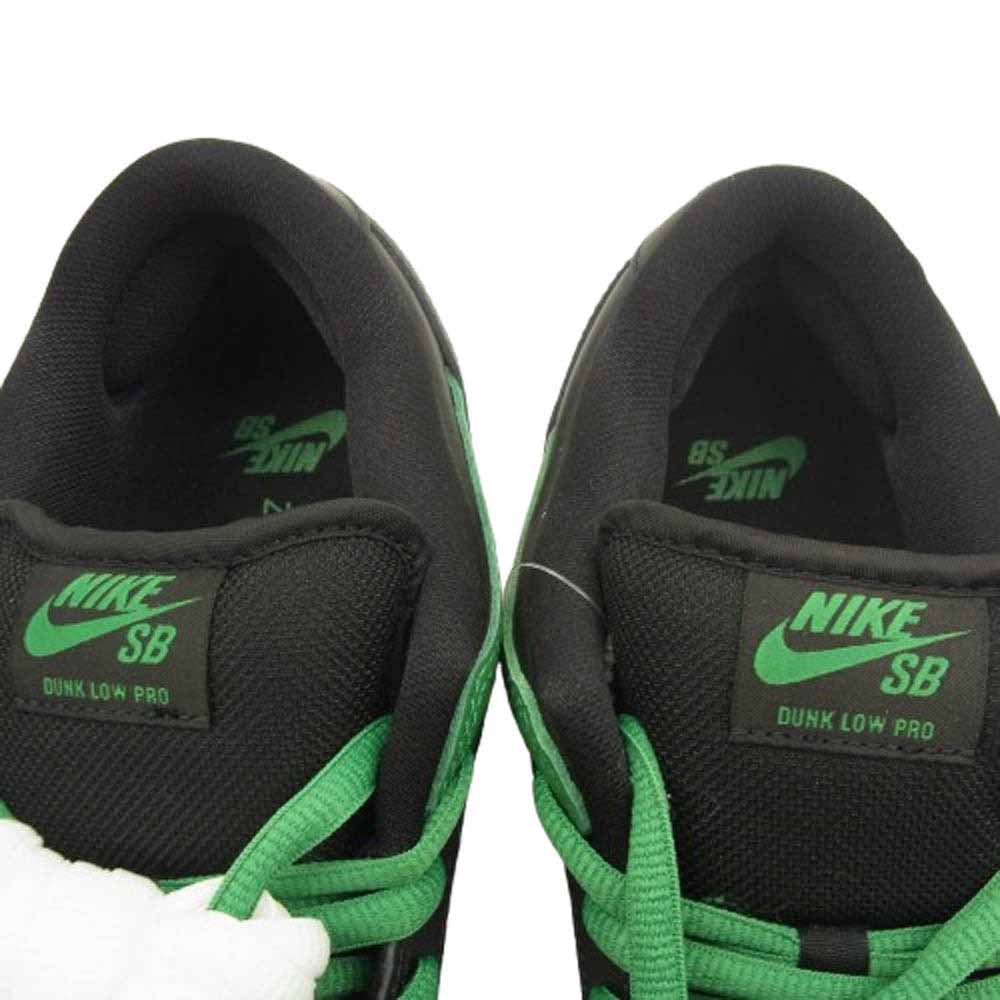 NIKE ナイキ BQ6817-302 SB Dunk Low Pro Black and Classic Green ダンク ロー プロ ブラック アンド クラシックグリーン スニーカー グリーン系 28.5cm【新古品】【未使用】【中古】